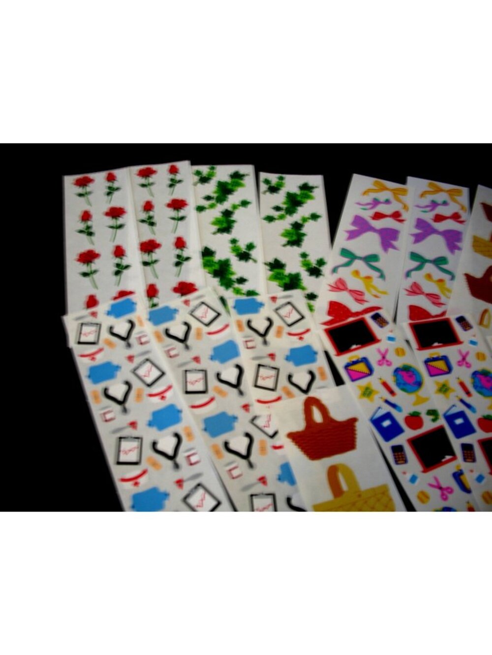 Mrs. Grossman Stickers,  20 Strips Roses, Doctor, Bows, School, Crayons, CM 4